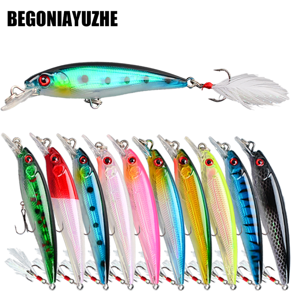 10pcs Bionic Minnow Fishing Lu - огляд і ціна Fishing Hook Treble