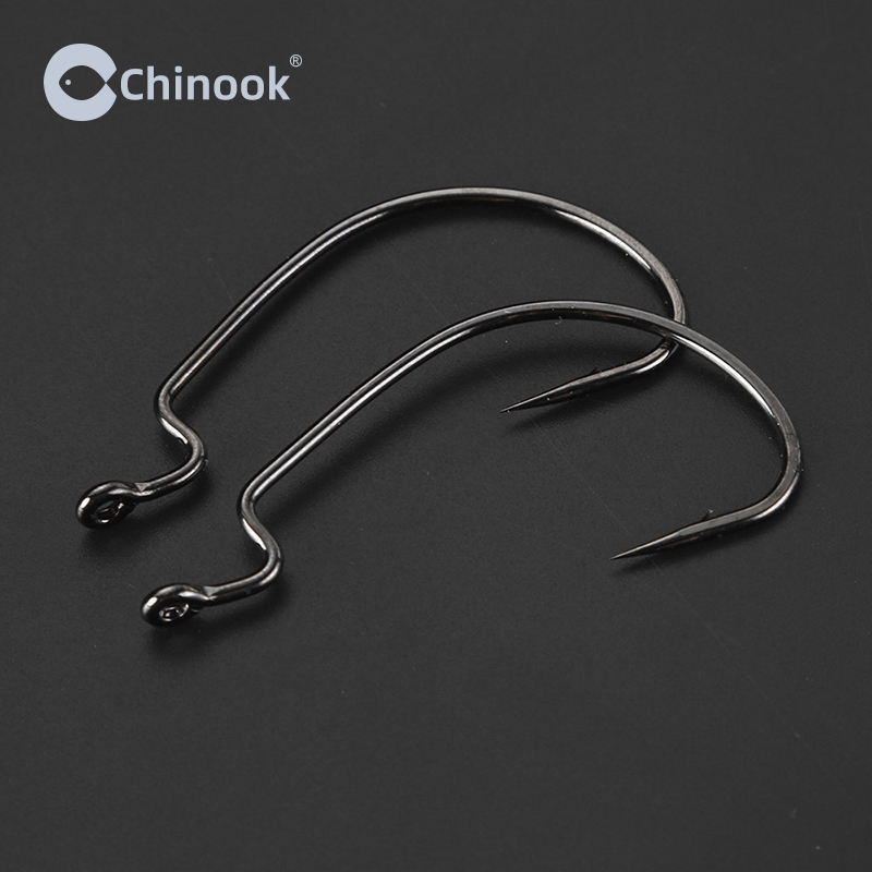 Chinook 20pcs Wide worm Texan  - огляд і ціна Fishing Hook Offset