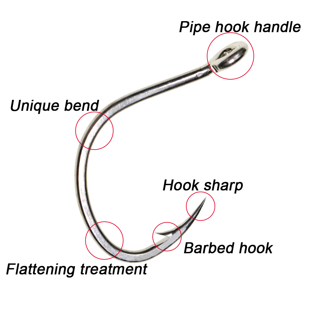 ICERIO 10PCS Matte Tin Coating - огляд і ціна Fishing Hook Offset