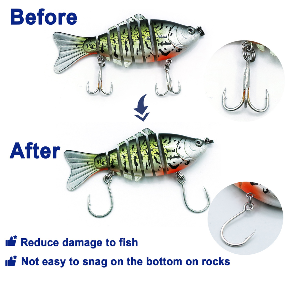 9KM Fishing Hooks 25Pcs Jig Ho - огляд і ціна Fishing Hook Offset
