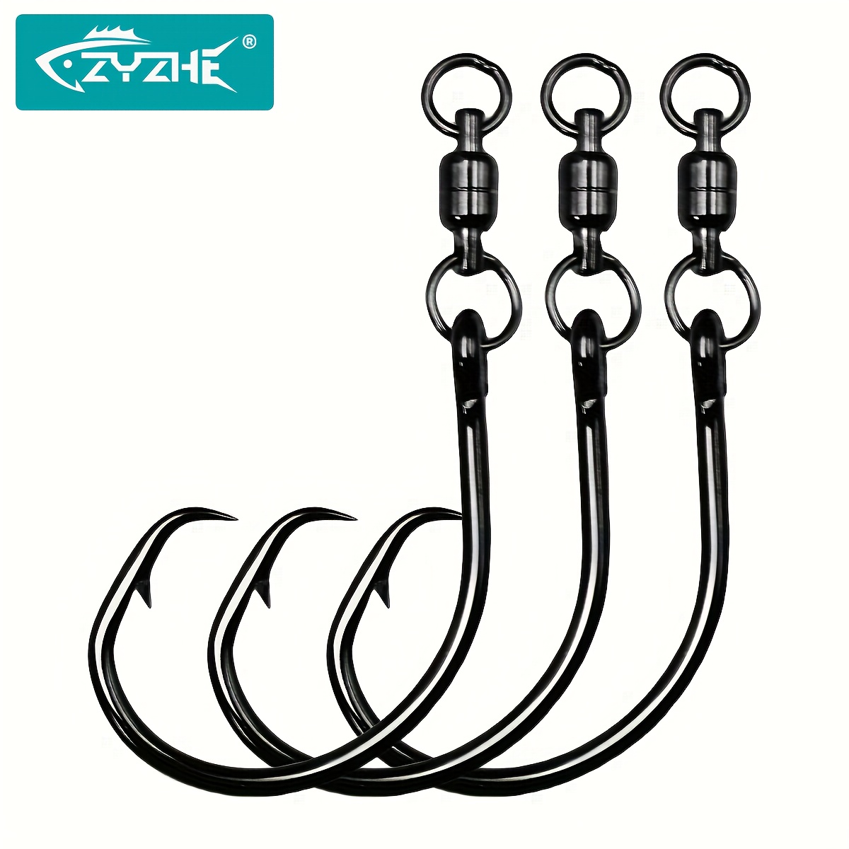 ZYZHE 3/6/9pcs Circle Hooks Wi - огляд і ціна Fishing Hook Offset