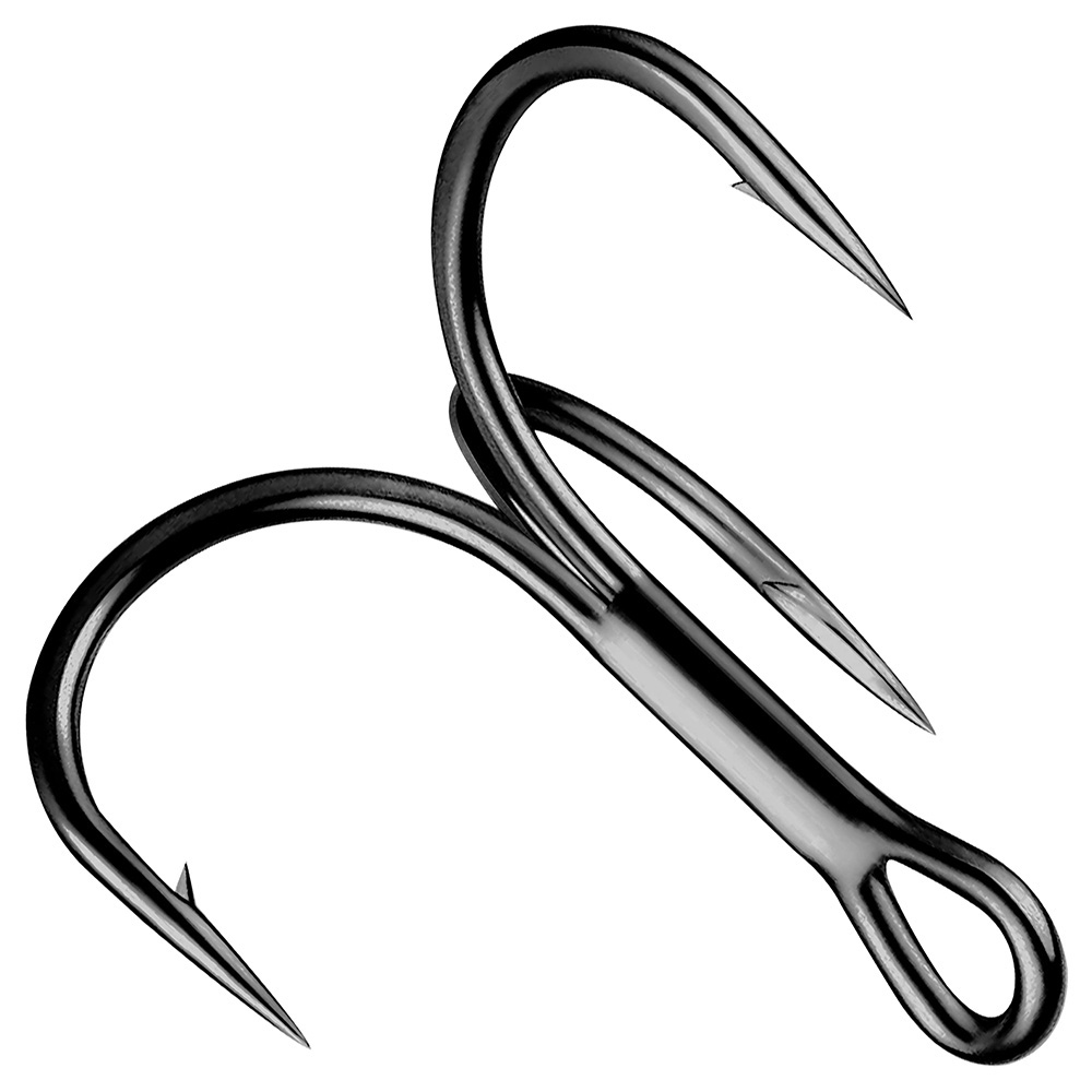 Huge Treble Hooks 4X Strong 1# - огляд і ціна Fishing Hook Offset