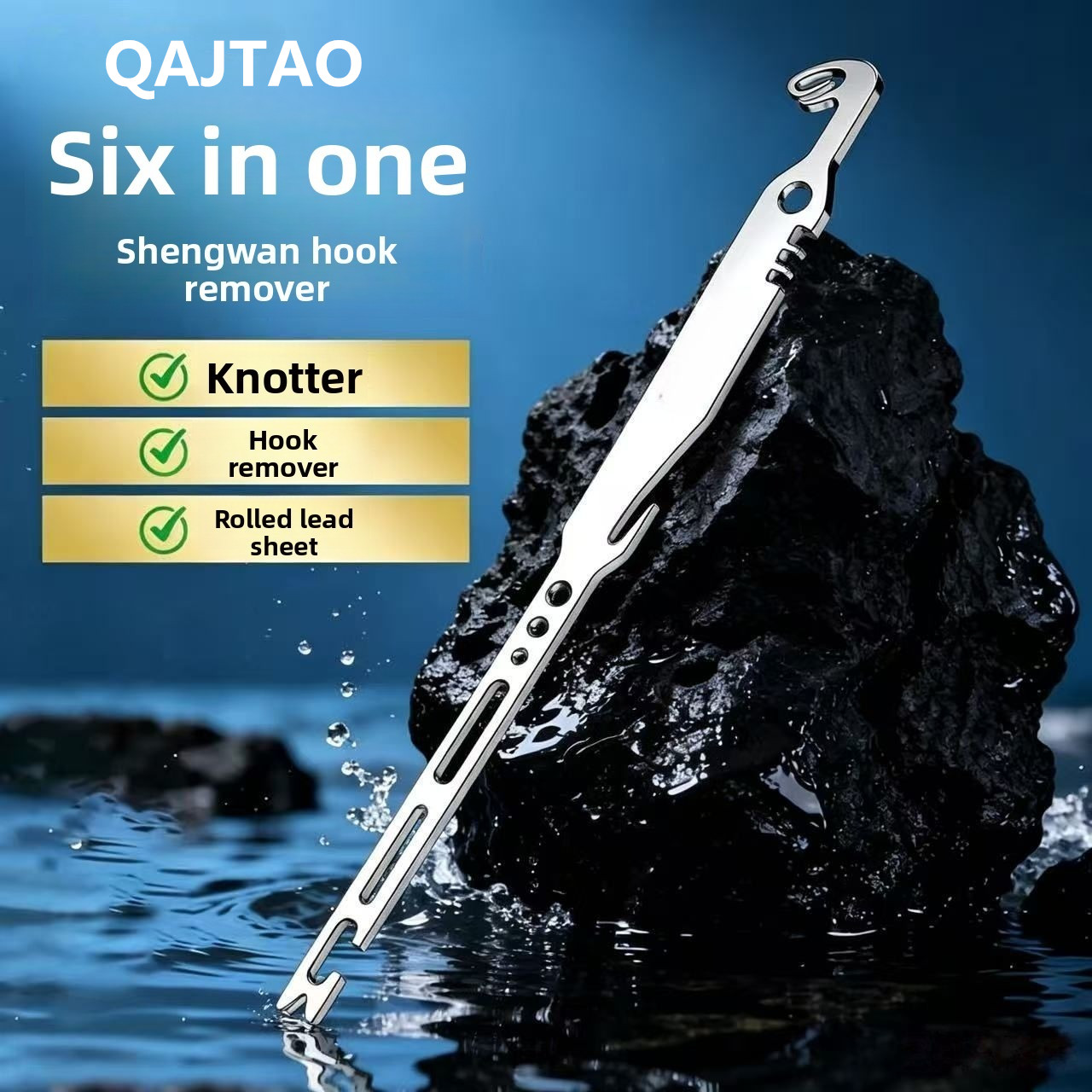 QAJTAO 4 pieces 6-in-1 stainle - огляд і ціна Fishing Hook Sharpener