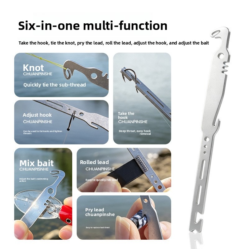 QAJTAO 4 pieces 6-in-1 stainle - огляд і ціна Fishing Hook Sharpener